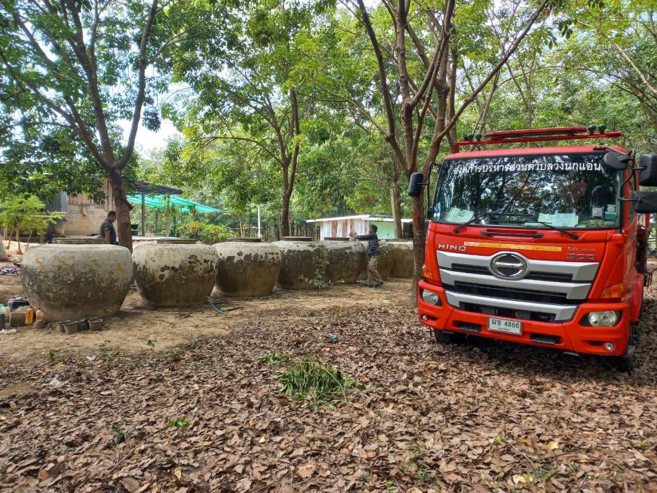 งานป้องกันและบรรเทาสาธารณภัย ให้การสนับสนุนน้ำอุปโภคแก่ประชาชนในพื้นที่ตำบลวังนกแอ่น