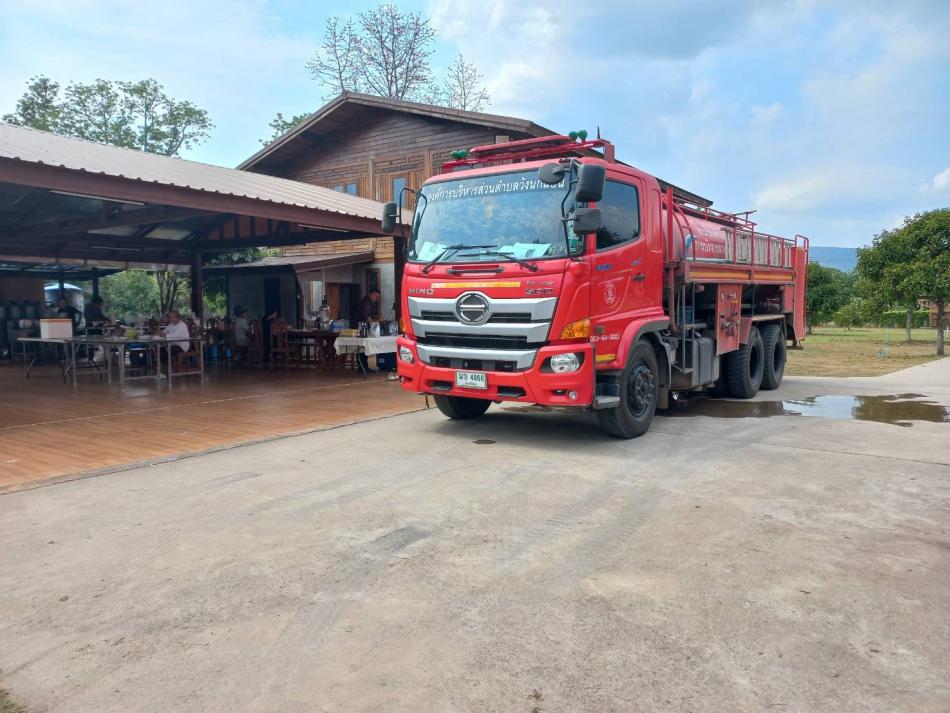 งานป้องกันและบรรเทาสาธารณภัย ให้การสนับสนุนน้ำอุปโภคแก่ประชาชนในพื้นที่ตำบลวังนกแอ่น